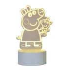 Casa si Gradina - Corpuri si surse de iluminat - Veioze si lampi - Lampi de veghe copii - Lampa de veghe 3D LED, Purcelusa Peppa, 7 culori, lumina ambientala, alimentare USB cu incarcator priza si/sau 3 baterii AA - Infinity.ro