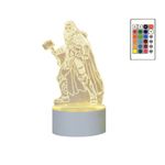 Casa si Gradina - Corpuri si surse de iluminat - Veioze si lampi - Lampi de veghe copii - Lampa de veghe 3D LED, THOR, 16 Culori, cu telecomanda, alimentare USB sau 3 baterii AA - Infinity.ro