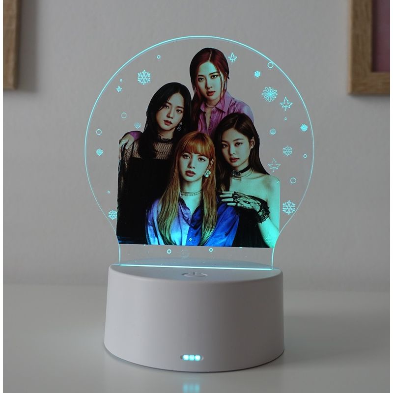 Casa si Gradina - Corpuri si surse de iluminat - Veioze si lampi - Lampi de veghe copii - Lampa de veghe LED, BlackPink, 16 culori, cu telecomanda, alimentare USB sau 3 baterii AA - Infinity.ro