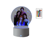 Casa si Gradina - Corpuri si surse de iluminat - Veioze si lampi - Lampi de veghe copii - Lampa de veghe LED, BlackPink, 16 culori, cu telecomanda, alimentare USB sau 3 baterii AA - Infinity.ro