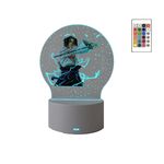 Casa si Gradina - Corpuri si surse de iluminat - Veioze si lampi - Lampi de veghe copii - Lampa de veghe LED, anime Naruto Sasuke, 16 culori, cu telecomanda, alimentare USB sau 3 baterii AA - Infinity.ro