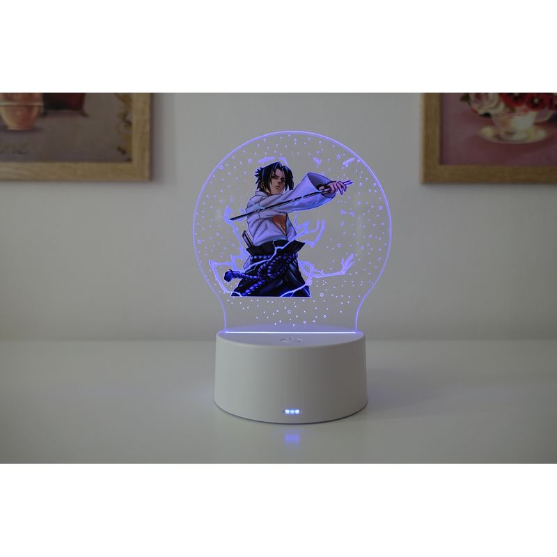 Casa si Gradina - Corpuri si surse de iluminat - Veioze si lampi - Lampi de veghe copii - Lampa de veghe LED, anime Naruto Sasuke, 16 culori, cu telecomanda, alimentare USB sau 3 baterii AA - Infinity.ro