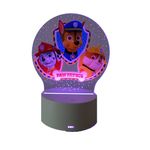 Casa si Gradina - Corpuri si surse de iluminat - Veioze si lampi - Lampi de veghe copii - Lampa de veghe LED, Paw Patrol, 7 Culori, Lumina Ambientala, Alimentare USB sau 3 baterii AA - Infinity.ro