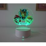 Casa si Gradina - Corpuri si surse de iluminat - Veioze si lampi - Lampi de veghe copii - Lampa de veghe LED, Paw Patrol, 7 Culori, Lumina Ambientala, Alimentare USB sau 3 baterii AA - Infinity.ro