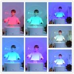 Casa si Gradina - Corpuri si surse de iluminat - Veioze si lampi - Lampi de veghe copii - Lampa de veghe LED, Jimin BTS, 7 culori, alimentare USB sau 3 baterii AA - Infinity.ro