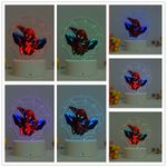 Casa si Gradina - Corpuri si surse de iluminat - Veioze si lampi - Lampi de veghe copii - Lampa de veghe LED, Spiderman, 7 culori, alimentare USB sau 3 baterii AA - Infinity.ro