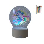 Casa si Gradina - Corpuri si surse de iluminat - Veioze si lampi - Lampi de veghe copii - Lampa de veghe LED, PONY Celestia, 16 Culori, cu telecomanda, alimentare USB sau 3 baterii AA - Infinity.ro