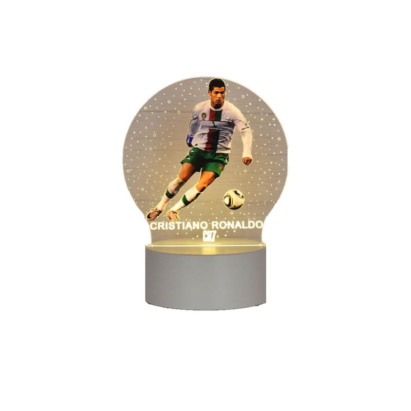 Casa si Gradina - Corpuri si surse de iluminat - Veioze si lampi - Lampi de veghe copii - Lampa de veghe LED, Cristiano Ronaldo, 16 Culori, cu telecomanda, Lumina Ambientala, Alimentare USB sau 3 baterii AA - Infinity.ro