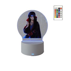 Lampa de veghe LED, anime Naruto, Itachi, 16 culori, cu telecomanda, alimentare USB sau 3 baterii AA