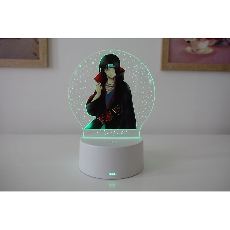Casa si Gradina - Corpuri si surse de iluminat - Veioze si lampi - Lampi de veghe copii - Lampa de veghe LED, anime Naruto, Itachi, 16 culori, cu telecomanda, alimentare USB sau 3 baterii AA - Infinity.ro