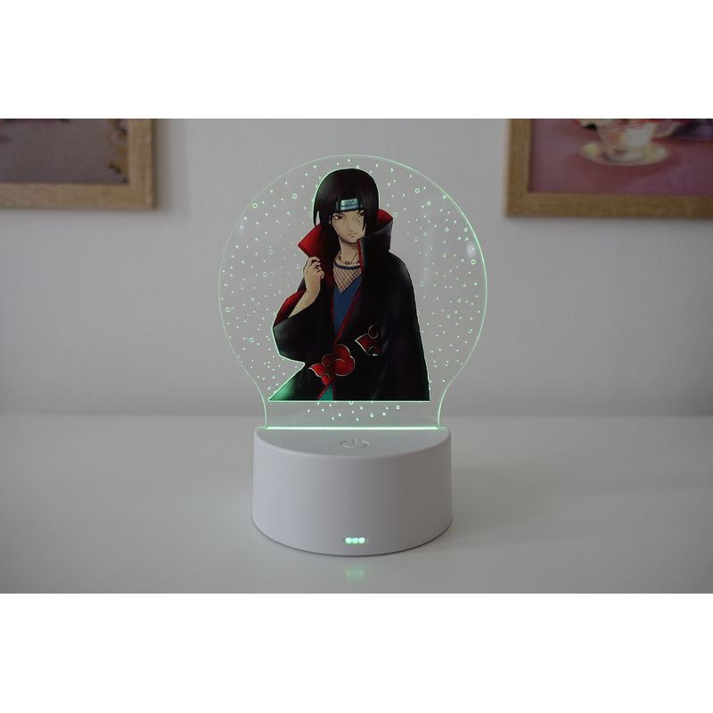 Casa si Gradina - Corpuri si surse de iluminat - Veioze si lampi - Lampi de veghe copii - Lampa de veghe LED, anime Naruto, Itachi, 16 culori, cu telecomanda, alimentare USB sau 3 baterii AA - Infinity.ro