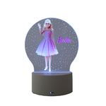 Casa si Gradina - Corpuri si surse de iluminat - Veioze si lampi - Lampi de veghe copii - Lampa de veghe LED, Barbie 7 culori, alimentare USB sau 3 baterii AA - Infinity.ro