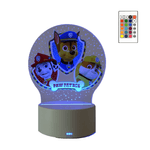 Casa si Gradina - Corpuri si surse de iluminat - Veioze si lampi - Lampi de veghe copii - Lampa de veghe LED, Paw Patrol, 16 Culori, cu telecomanda, Lumina Ambientala, Alimentare USB sau 3 baterii AA - Infinity.ro