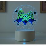 Casa si Gradina - Corpuri si surse de iluminat - Veioze si lampi - Lampi de veghe copii - Lampa de veghe LED, Minions, 16 Culori, cu telecomanda, Lumina Ambientala, Alimentare USB sau 3 baterii AA - Infinity.ro
