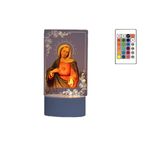 Casa si Gradina - Corpuri si surse de iluminat - Veioze si lampi - Lampi de veghe copii - Lampa de veghe LED, Maica Domnului, 16 culori, cu telecomanda, alimentare USB sau 3 baterii AA - Infinity.ro