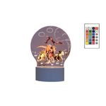 Casa si Gradina - Corpuri si surse de iluminat - Veioze si lampi - Lampi de veghe copii - Lampa de veghe LED, Dinozauri Jurassic Park, 16 culori, cu telecomanda, alimentare USB sau 3 baterii AA - Infinity.ro