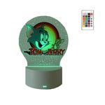 Casa si Gradina - Corpuri si surse de iluminat - Veioze si lampi - Lampi de veghe copii - Lampa de veghe LED, Tom si Jerry, 16 Culori, cu telecomanda, Lumina Ambientala, Alimentare USB sau 3 baterii AA - Infinity.ro