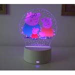 Casa si Gradina - Corpuri si surse de iluminat - Veioze si lampi - Lampi de veghe copii - Lampa de veghe LED, Peppa Pig Family, 16 Culori, cu telecomanda, Lumina Ambientala, Alimentare USB sau 3 baterii AA - Infinity.ro