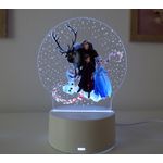 Casa si Gradina - Corpuri si surse de iluminat - Veioze si lampi - Lampi de veghe copii - Lampa de veghe LED, Frozen, 16 Culori, cu telecomanda, Lumina Ambientala, Alimentare USB sau 3 baterii AA - Infinity.ro