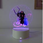 Casa si Gradina - Corpuri si surse de iluminat - Veioze si lampi - Lampi de veghe copii - Lampa de veghe LED, Frozen, 16 Culori, cu telecomanda, Lumina Ambientala, Alimentare USB sau 3 baterii AA - Infinity.ro