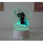 Casa si Gradina - Corpuri si surse de iluminat - Veioze si lampi - Lampi de veghe copii - Lampa de veghe LED, Frozen, 16 Culori, cu telecomanda, Lumina Ambientala, Alimentare USB sau 3 baterii AA - Infinity.ro