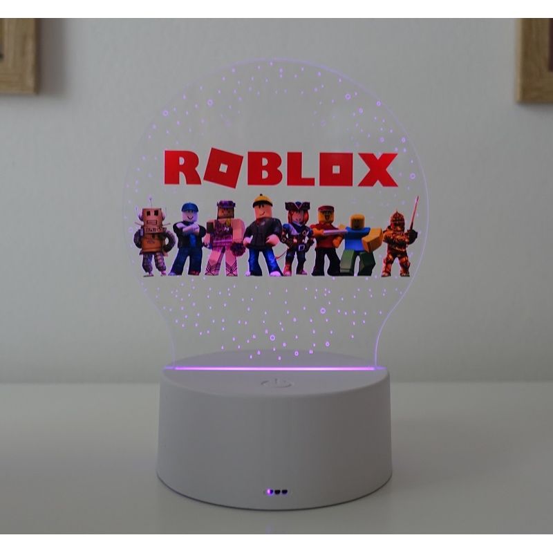 Casa si Gradina - Corpuri si surse de iluminat - Veioze si lampi - Lampi de veghe copii - Lampa de veghe LED, Roblox, 7 culori, alimentare USB sau 3 baterii AA - Infinity.ro