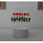 Casa si Gradina - Corpuri si surse de iluminat - Veioze si lampi - Lampi de veghe copii - Lampa de veghe LED, Roblox, 7 culori, alimentare USB sau 3 baterii AA - Infinity.ro