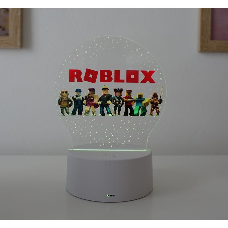 Casa si Gradina - Corpuri si surse de iluminat - Veioze si lampi - Lampi de veghe copii - Lampa de veghe LED, Roblox, 7 culori, alimentare USB sau 3 baterii AA - Infinity.ro