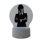 Casa si Gradina - Corpuri si surse de iluminat - Veioze si lampi - Lampi de veghe copii - Lampa de veghe LED, Wednesday Addams, 7 culori, alimentare USB sau 3 baterii AA - Infinity.ro