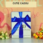 Casa si Gradina - Corpuri si surse de iluminat - Veioze si lampi - Lampi de veghe copii - Lampa de veghe 3D LED, Inima personalizata  "La multi ani, mama!", fetita 7 culori, lumina ambientala, alimentare USB cu incarcator priza si/sau 3 baterii AA - Infinity.ro