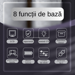 Ingrijire personala si Cosmetice - Manichiura si pedichiura - Unghiere si clesti manichiura & pedichiura - Unghiera electrica profesionala, Adsinio, Sterilizare cu raze UV, USB-C, 3 trepte de viteza, indicator de viteza, Rosu - Infinity.ro