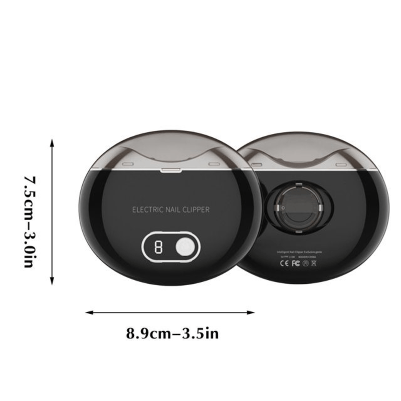 Ingrijire personala si Cosmetice - Manichiura si pedichiura - Unghiere si clesti manichiura & pedichiura - Unghiera electrica profesionala, Adsinio, Sterilizare cu raze UV, USB-C, 3 trepte de viteza, indicator de viteza, Negru - Infinity.ro