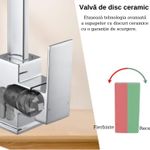 Casa si Gradina - Sanitare - Chiuveta bucatarie si accesorii - Baterii bucatarie - Baterie chiuveta bucatarie, Adsinio, pipa inalta, rotativa, monocomanda, Argintiu - Infinity.ro