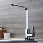 Casa si Gradina - Sanitare - Chiuveta bucatarie si accesorii - Baterii bucatarie - Baterie chiuveta bucatarie, Adsinio, pipa inalta, rotativa, monocomanda, Argintiu - Infinity.ro