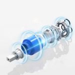 Casa si Gradina - Sanitare - Lavoar baie si accesorii - Baterii sanitare - Baterie chiuveta baie, Adsinio, Iesire in cascada, pipa fixa, scurta, monocomanda, Argintiu - Infinity.ro