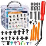 Auto si Moto - Reparatii si depanare - Scule auto - Scule si truse auto - Kit demontat interior auto, Adsinio, 5 piese, 725 cleme si clipsuri, 1 surubelnita demontare - Infinity.ro