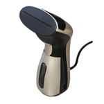 Electronice si Electrocasnice - Ingrijirea tesaturilor - Fiare de calcat - Aparat portabil de calcat cu aburi, Adsinio, Vertical si orizontal, 1000W, Negru-auriu, Husa de transport, - Infinity.ro