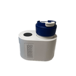 Casa si Gradina - Bucatarie si vesela - Accesorii bar - Termosuri si Cani termos - Cana termica cu suport de birou, Adsinio, display digital, incalzire, racire, 300 ml, Alb - Infinity.ro