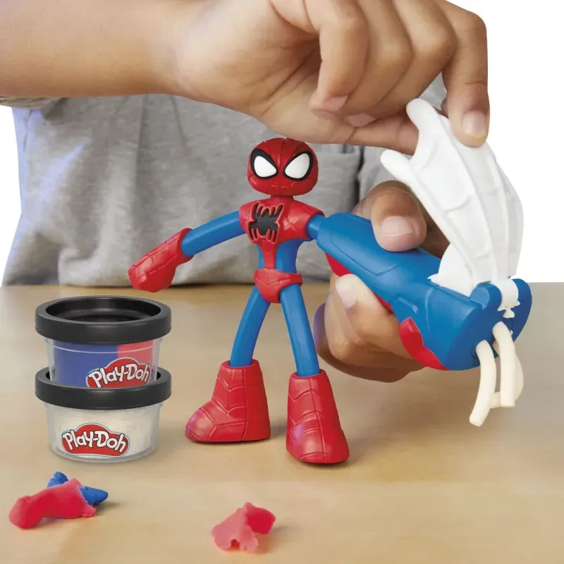 Jucarii, Copii si Bebe - Jucarii si jocuri - Figurine - Play-doh marvel figurina flexibila cu accesorii spider man 10cm - Infinity.ro