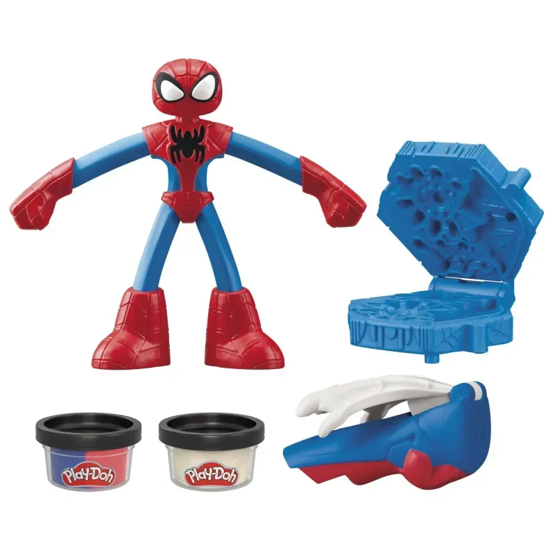 Jucarii, Copii si Bebe - Jucarii si jocuri - Figurine - Play-doh marvel figurina flexibila cu accesorii spider man 10cm - Infinity.ro