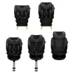 Jucarii, Copii si Bebe - Carucioare si articole de transport - Scaune auto copii - Scaun auto kinderkraft i-fix, i-size 40-150 cm, graphite black - Infinity.ro