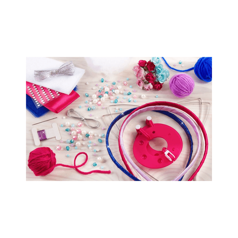 Jucarii, Copii si Bebe - Jucarii si jocuri - Jucarii & jocuri educative - Seturi de artizanat - Set de creare bentite personalizate, multicolor, 140 de accesorii, Make it Real 1404 - Infinity.ro