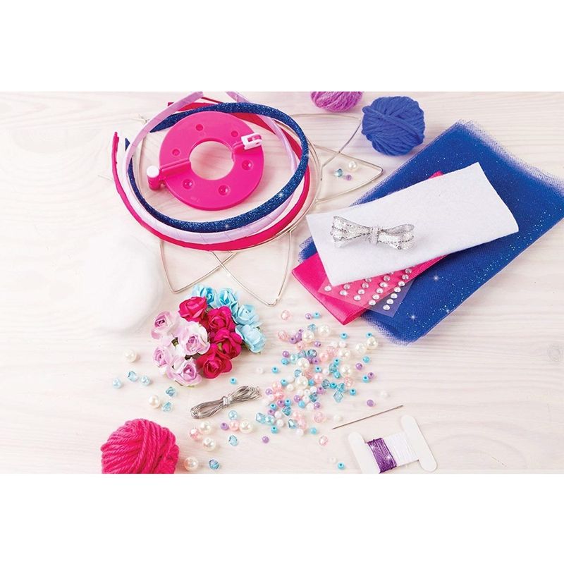Jucarii, Copii si Bebe - Jucarii si jocuri - Jucarii & jocuri educative - Seturi de artizanat - Set de creare bentite personalizate, multicolor, 140 de accesorii, Make it Real 1404 - Infinity.ro