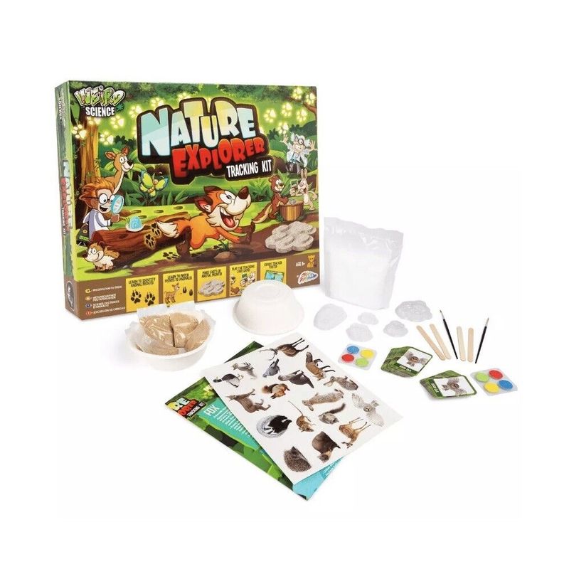 Jucarii, Copii si Bebe - Jucarii si jocuri - Jucarii & jocuri educative - Jucarii interactive - Jucărie interactivă, Grafix, Nature Explorer, set cu amprente de animale, 40 de cărți de joc, multicolor R03-0571 - Infinity.ro
