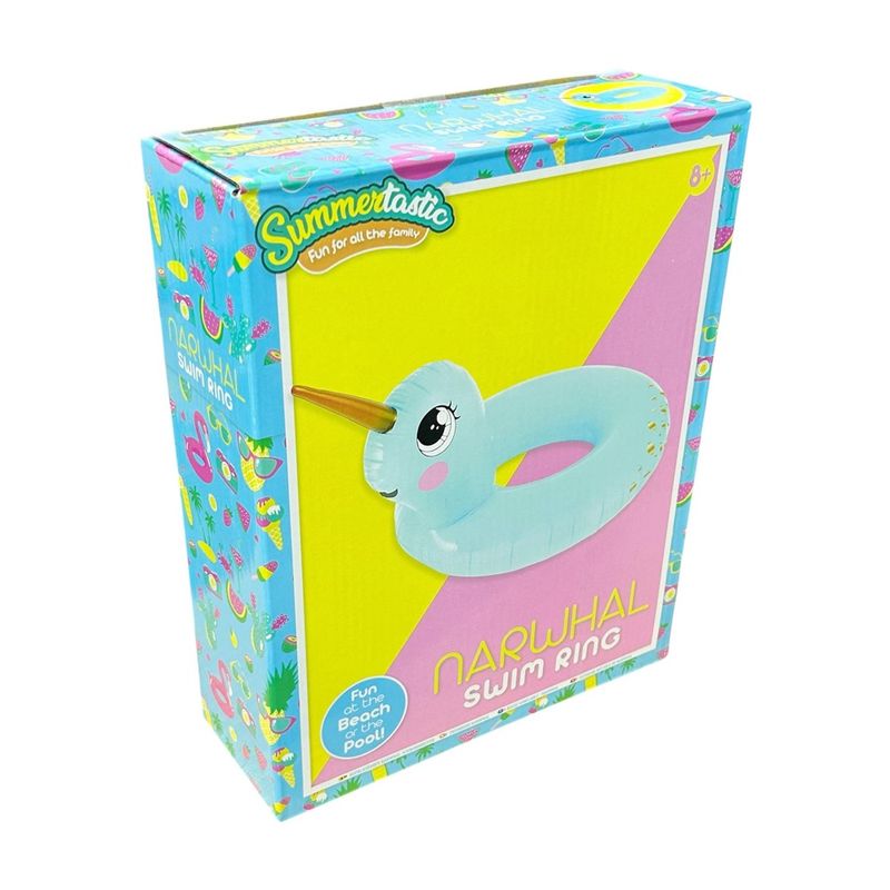 Jucarii, Copii si Bebe - Jucarii si jocuri - Jucarii de exterior - Colaci, ochelari si accesorii inot copii - Colac unicorn gonflabil, 90 x 75 cm, turcoaz, Grafix R05-0574 - Infinity.ro