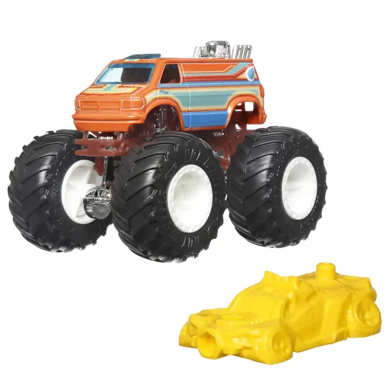 Jucarii, Copii si Bebe - Jucarii si jocuri - Vehicule si jucarii cu telecomanda - Masinute - Hot wheels monster truck masinuta dodge ram van scara 1:64 - Infinity.ro