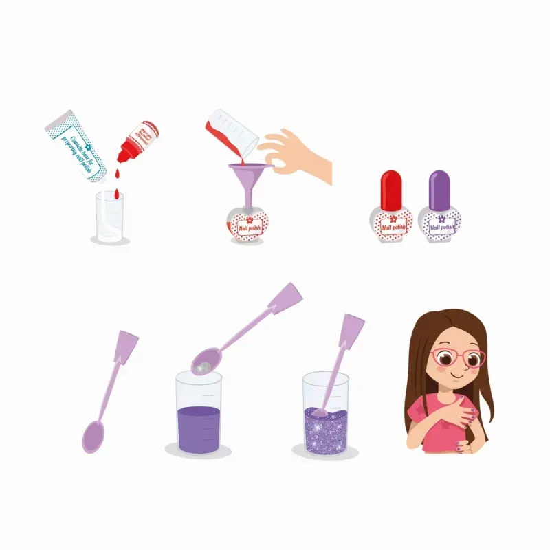 Jucarii, Copii si Bebe - Jucarii si jocuri - Jucarii de rol - Frumusete, bijuterii si accesorii fetite - Stiinta si joaca laboratorul de manichiura - Infinity.ro