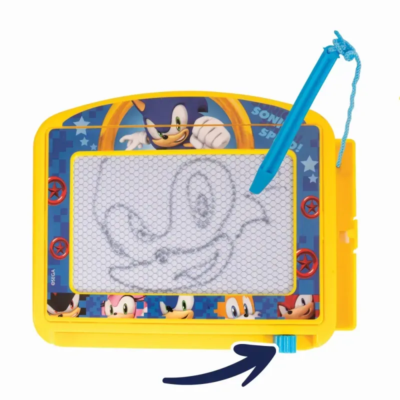 Jucarii, Copii si Bebe - Jucarii si jocuri - Jucarii & jocuri educative - Seturi pictura si desen - Tabla magnetica de desen sonic the hedgehog - Infinity.ro