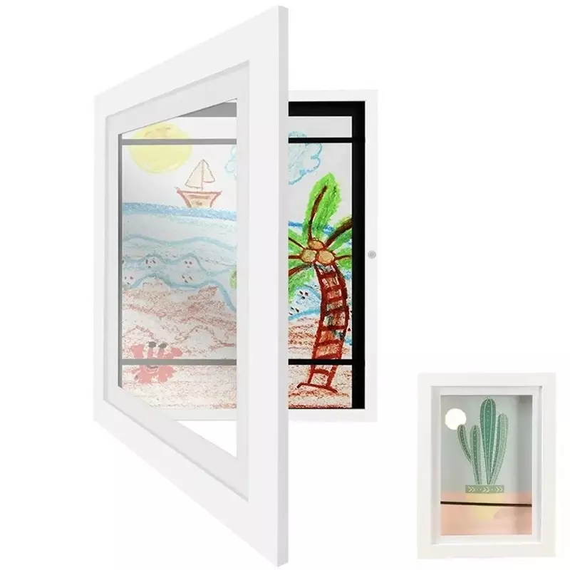 Market - Cadouri - Rame si albume foto - Rama foto din lemn, A4, 33x25 cm, Gonga® Alb - Infinity.ro