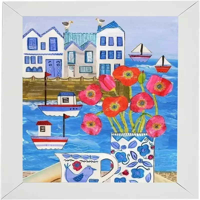 Market - Cadouri - Rame si albume foto - Rama foto din lemn, A4, 33x25 cm, Gonga® Alb - Infinity.ro